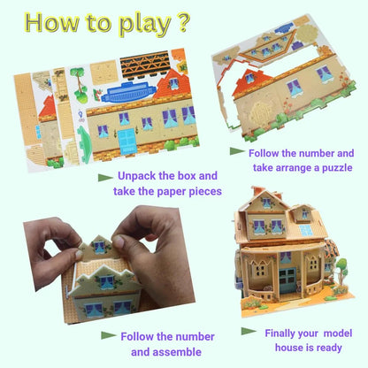 DIY 3D Cardboard Puzzle