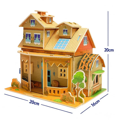 DIY 3D Cardboard Puzzle